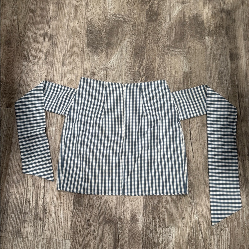 superdown Navy Gingham Mini Skirt - Picture 6 of 8